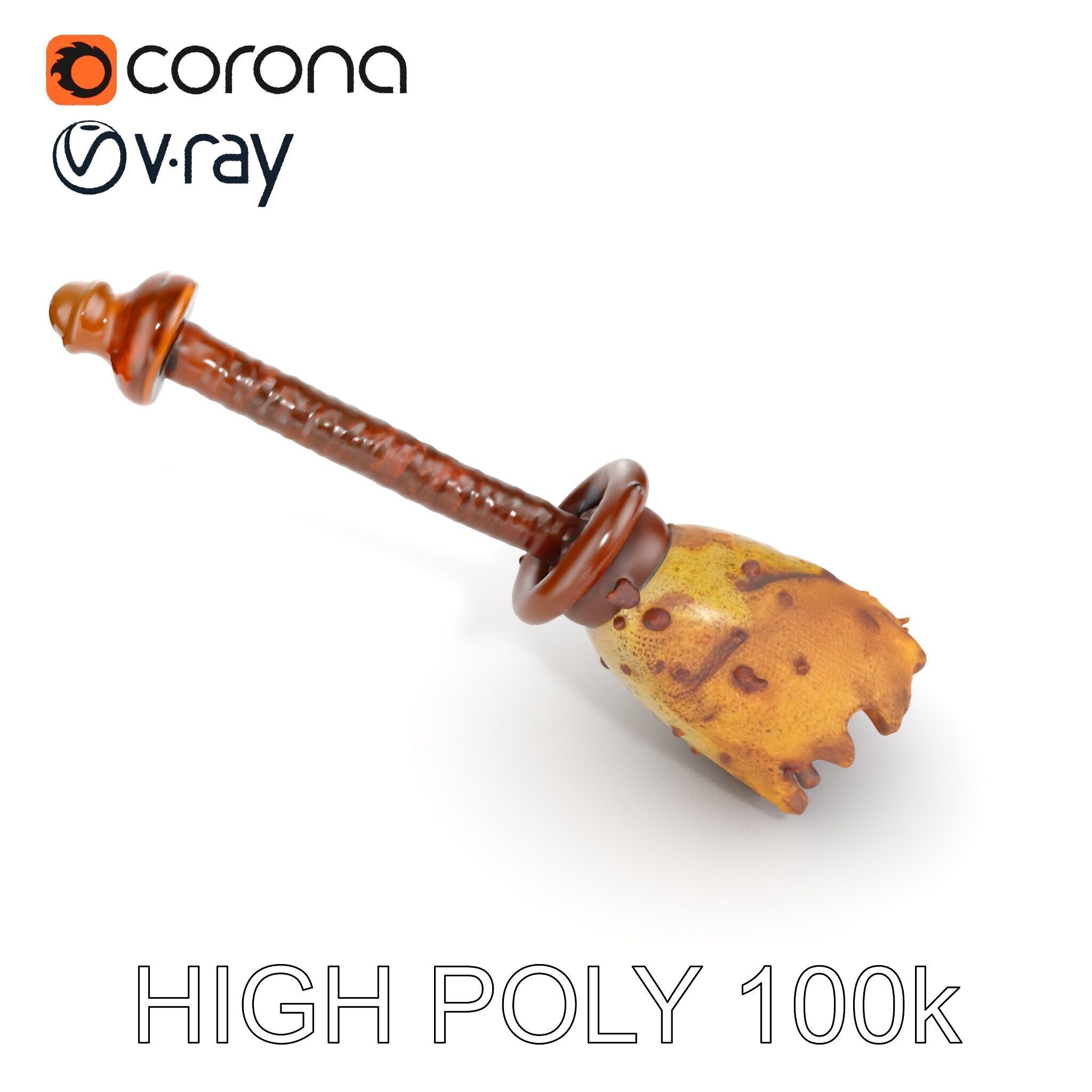 Rustic Chisel Model Pack for D Rendering and Game Design Low-poly 3D model_17