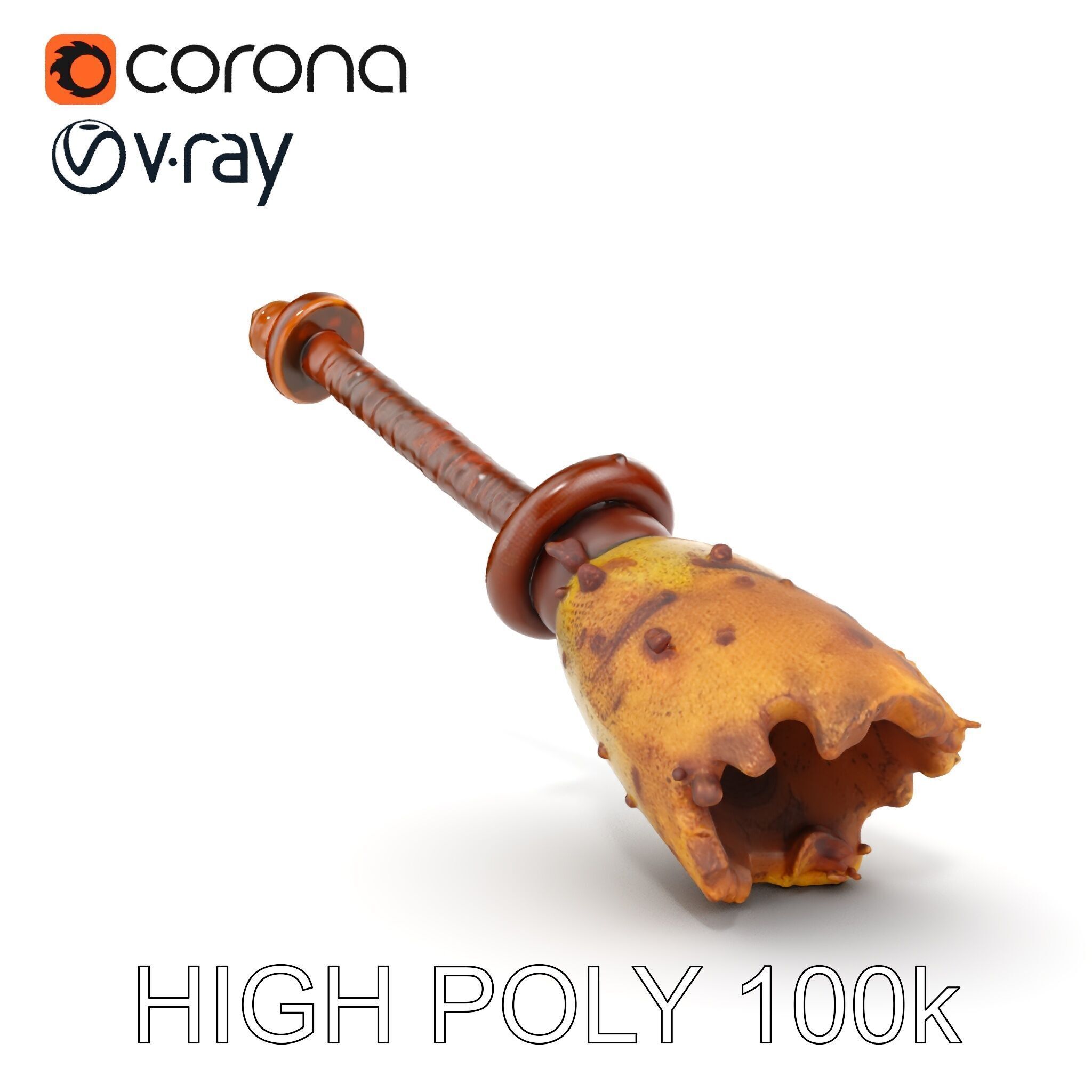 Rustic Chisel Model Pack for D Rendering and Game Design Low-poly 3D model_20