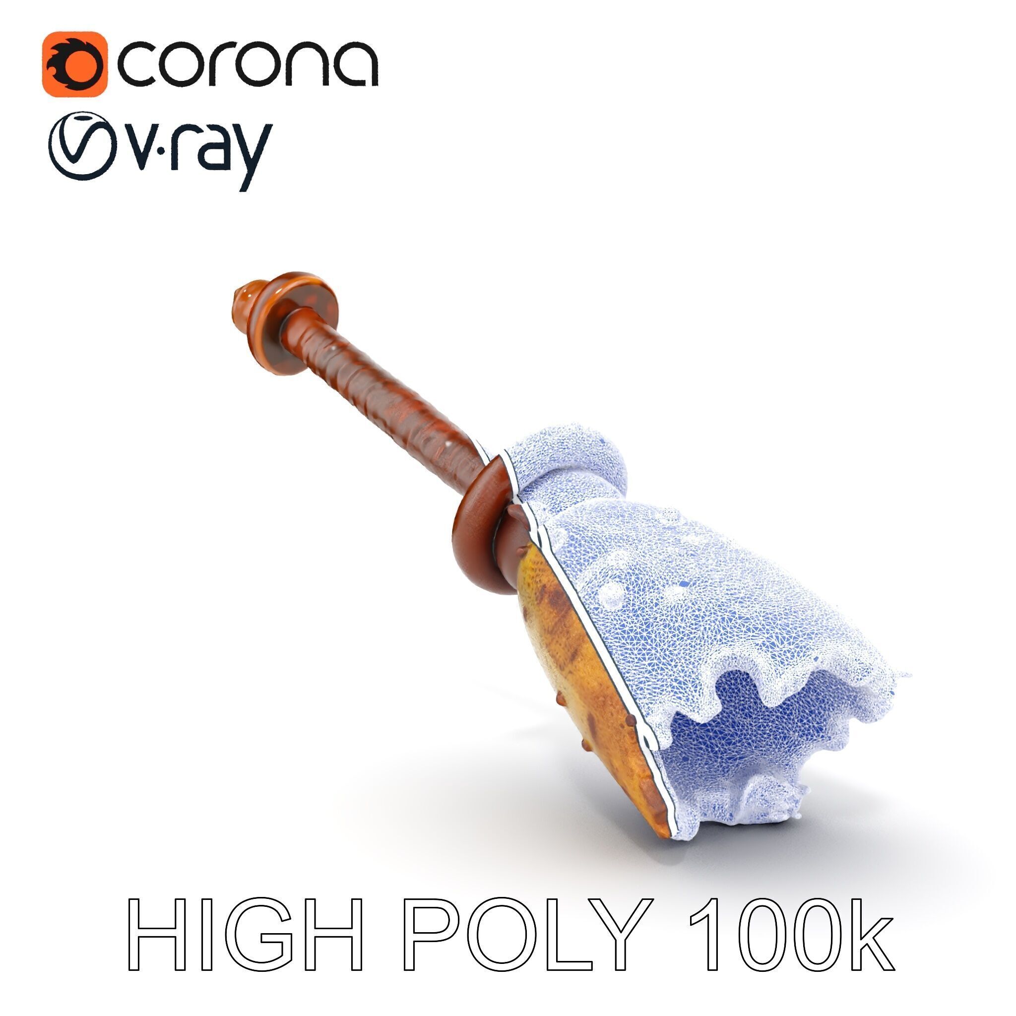 Rustic Chisel Model Pack for D Rendering and Game Design Low-poly 3D model_28