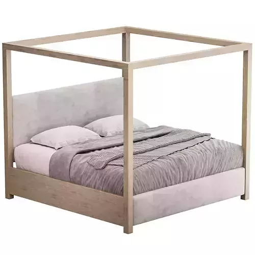 Palma Upholstered Canopy King Bed