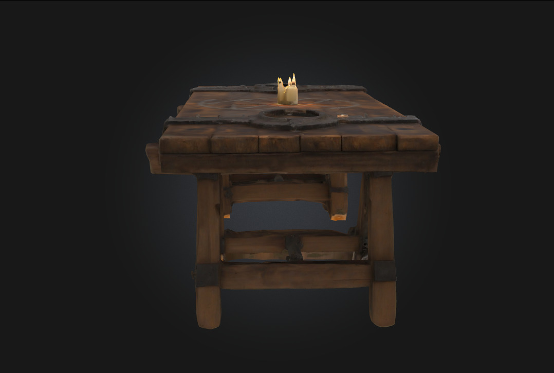 Enchanted Ritual Table Where Magic Meets Mystery 3D model_3