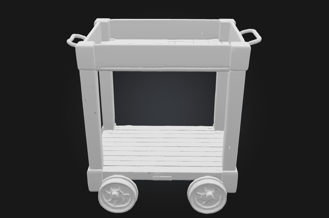 Wooden Serving Trolley Rolling Elegance for Any Setting 3D model_7