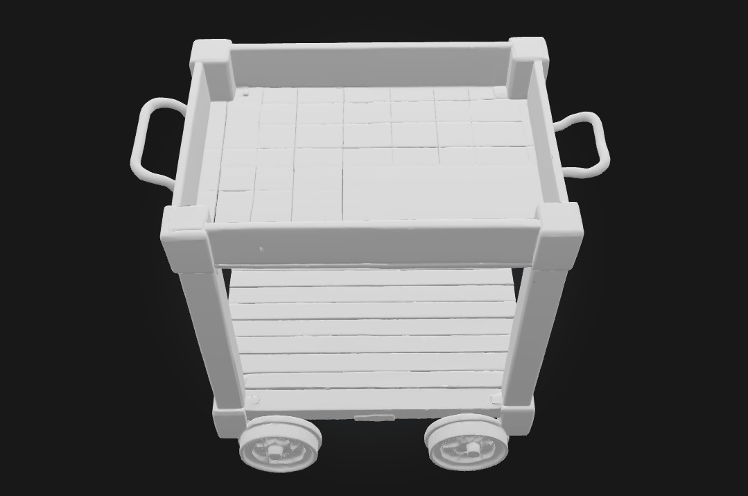 Wooden Serving Trolley Rolling Elegance for Any Setting 3D model_9