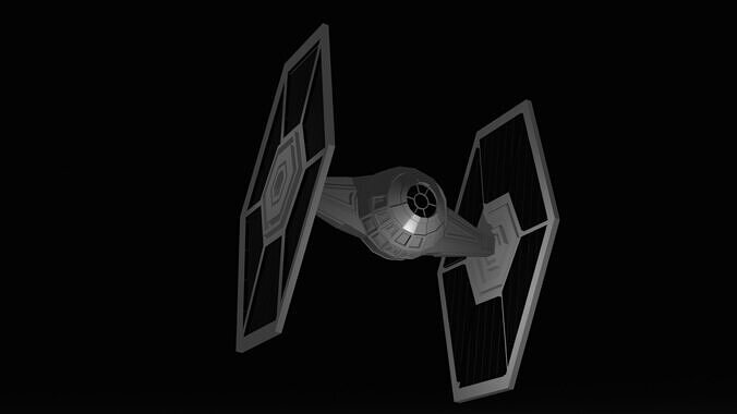 Tie Interceptor Star Wars  3D model