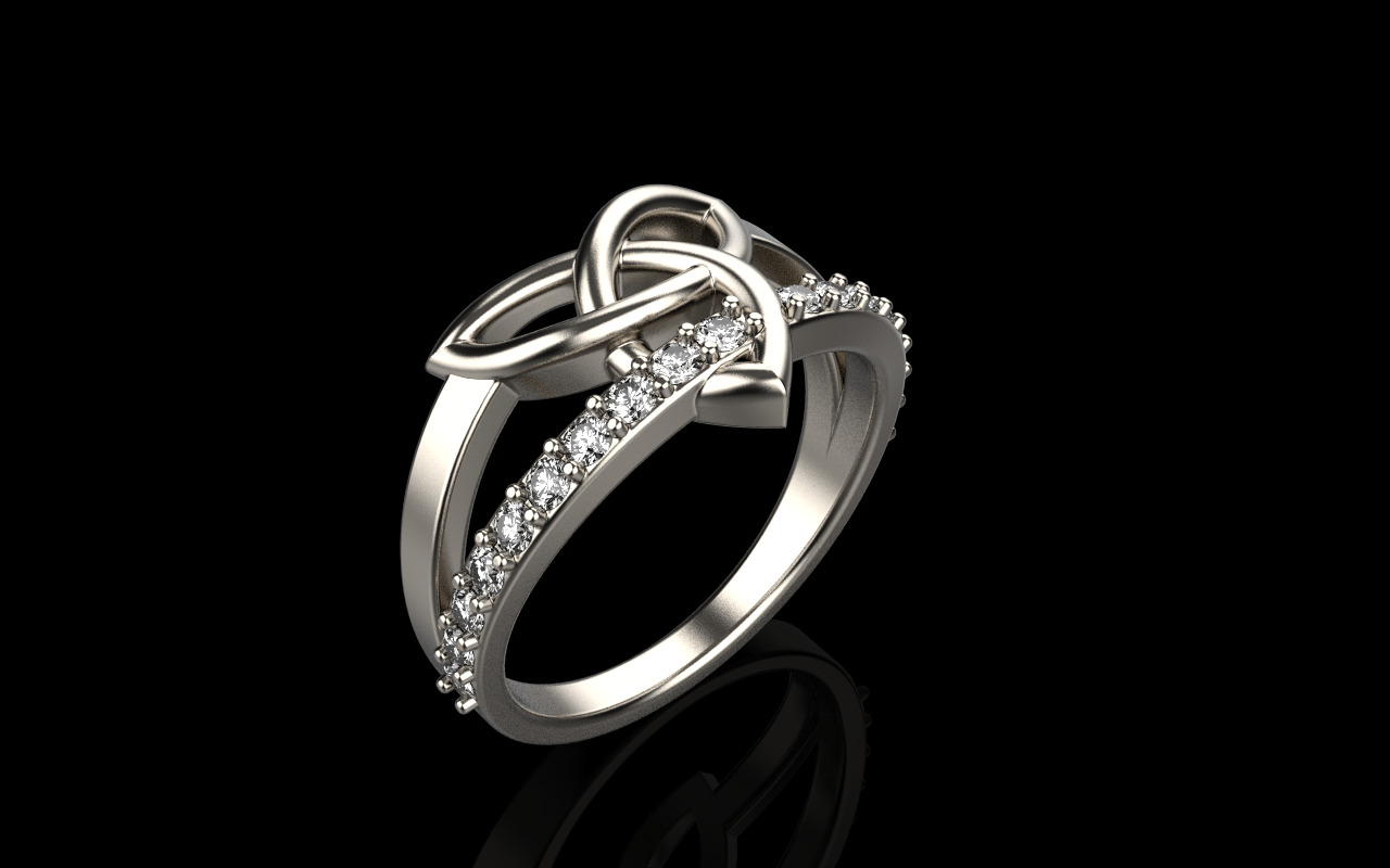 Celtic knot ring model 1350 3D print model_25