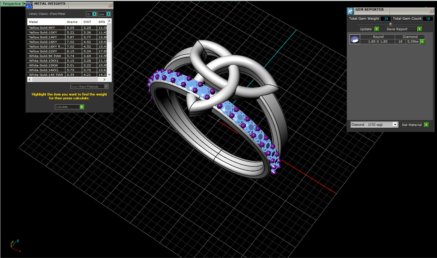 Celtic knot ring model 1350 3D print model_11