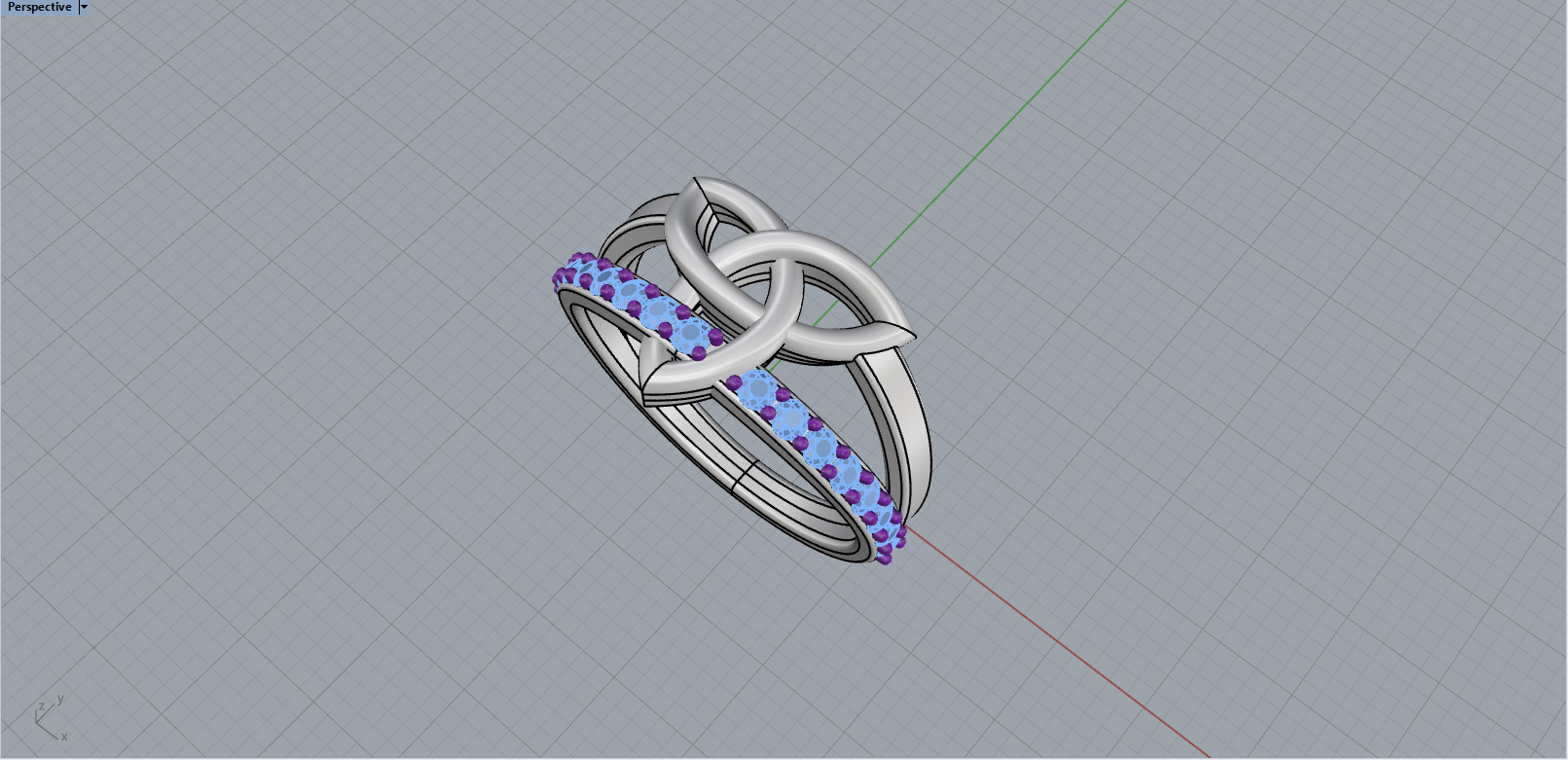 Celtic knot ring model 1350 3D print model_17