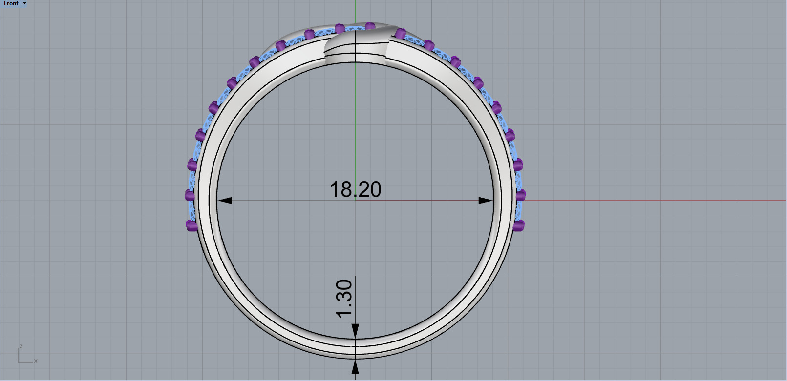 Celtic knot ring model 1350 3D print model_15
