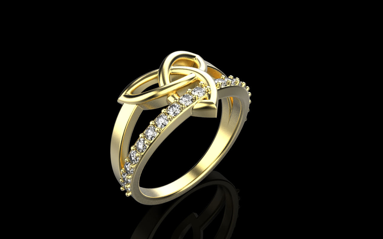 Celtic knot ring model 1350 3D print model_24