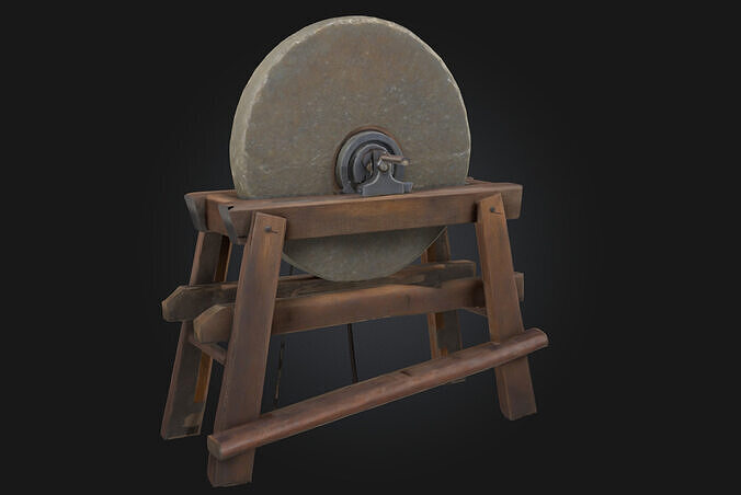 Grindstone Display  Honing the Edge of Tradition 3D model