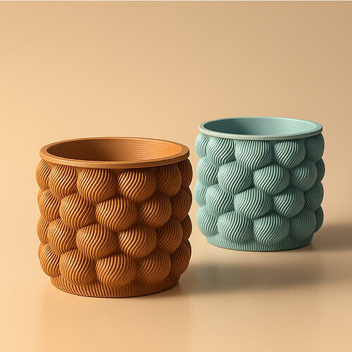 Bubble Planter  - Sphere Pattern Style Plant Pot   3D print model