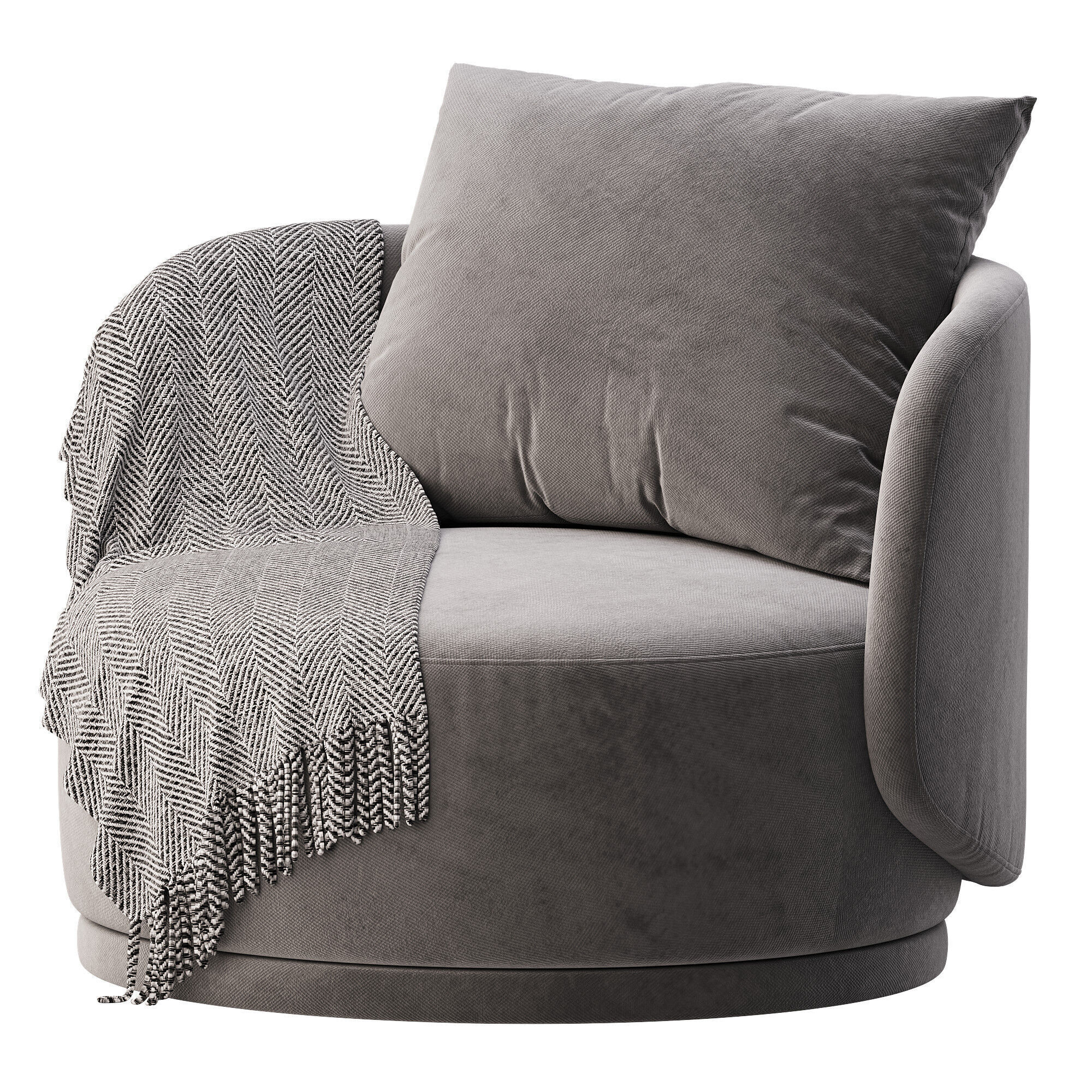 Reze armchair 3D model_2