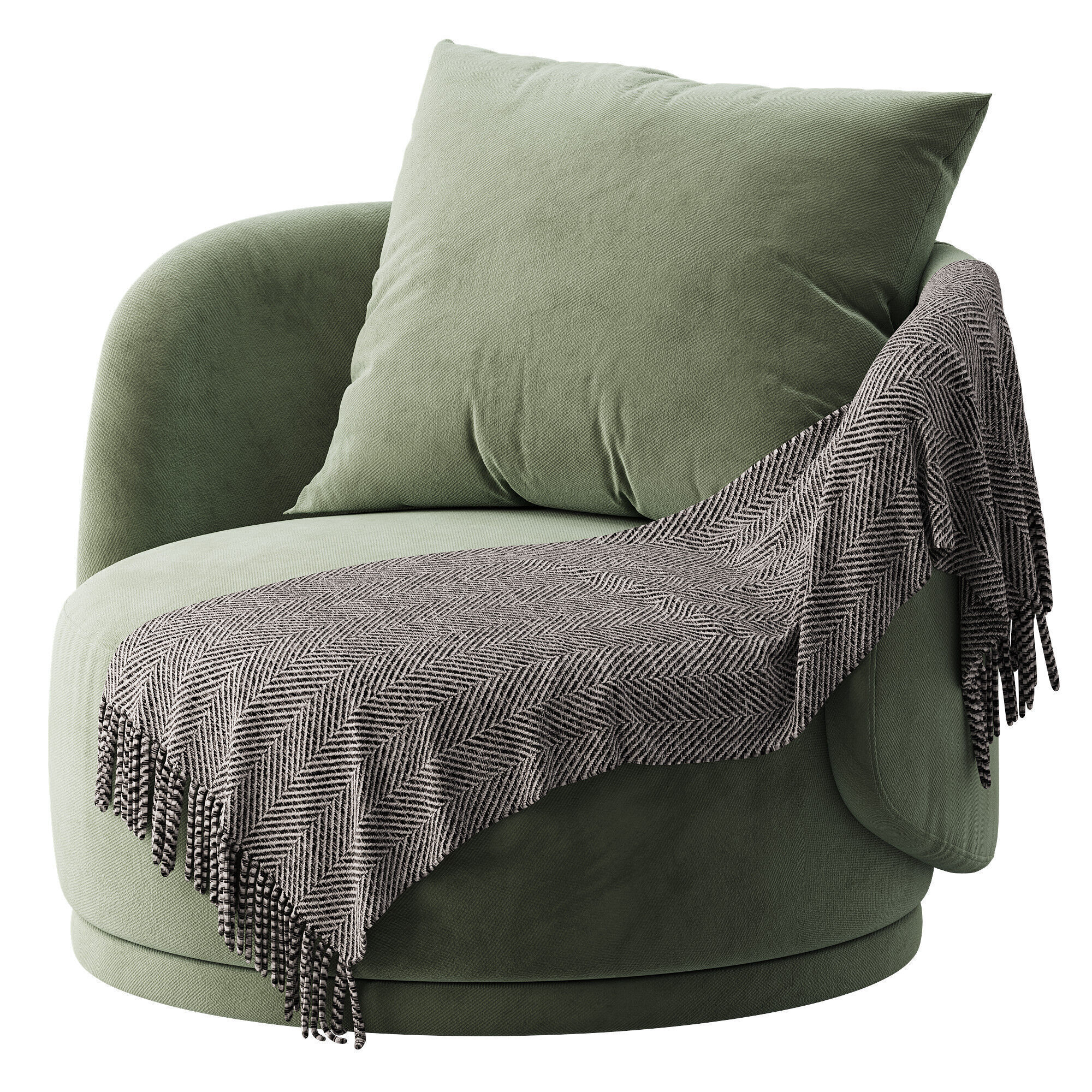 Reze armchair 3D model_1