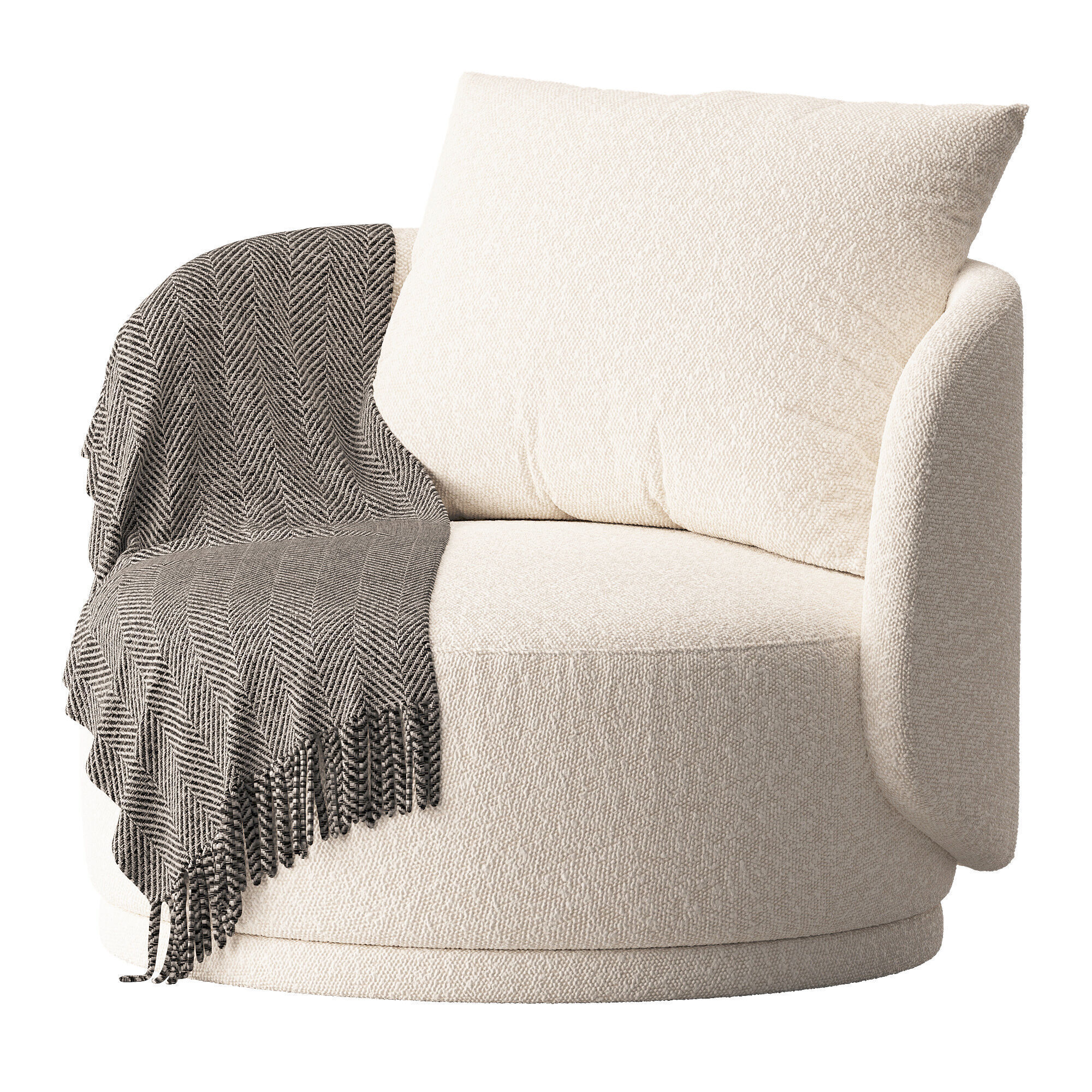 Reze armchair 3D model_3