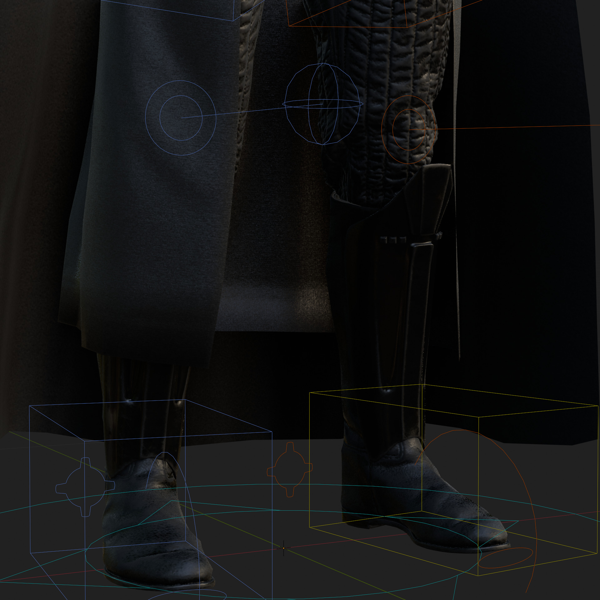 Darth Vader 3D Model Revenge of the Sith Rigged PBR Blender FBX Low-poly 3D model_6