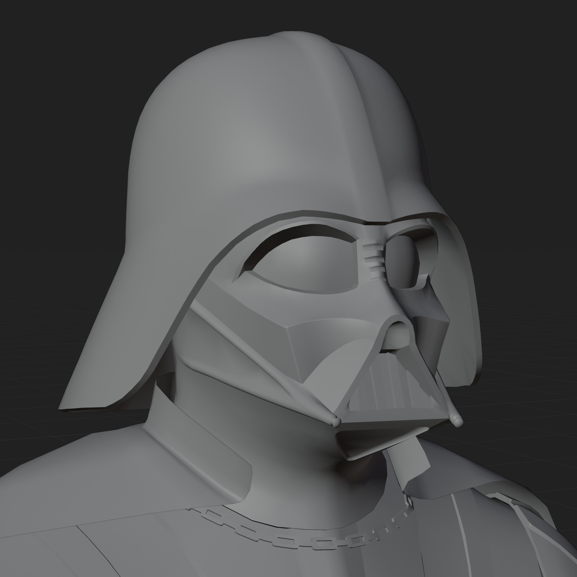 Darth Vader 3D Model Revenge of the Sith Rigged PBR Blender FBX Low-poly 3D model_9