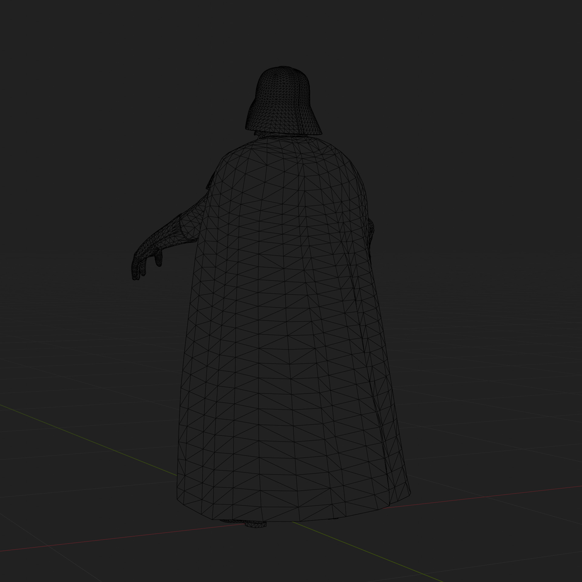 Darth Vader 3D Model Revenge of the Sith Rigged PBR Blender FBX Low-poly 3D model_15