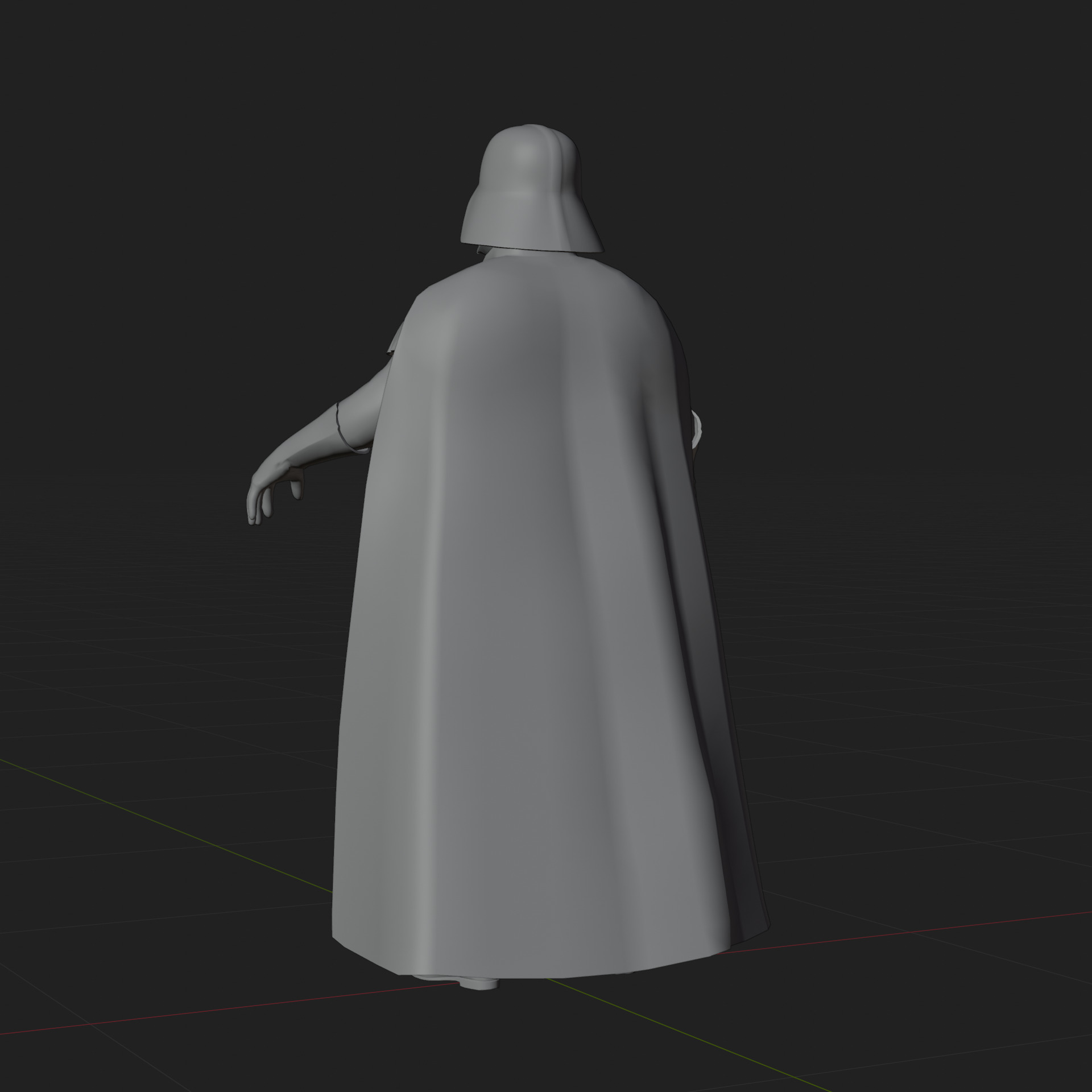 Darth Vader 3D Model Revenge of the Sith Rigged PBR Blender FBX Low-poly 3D model_8