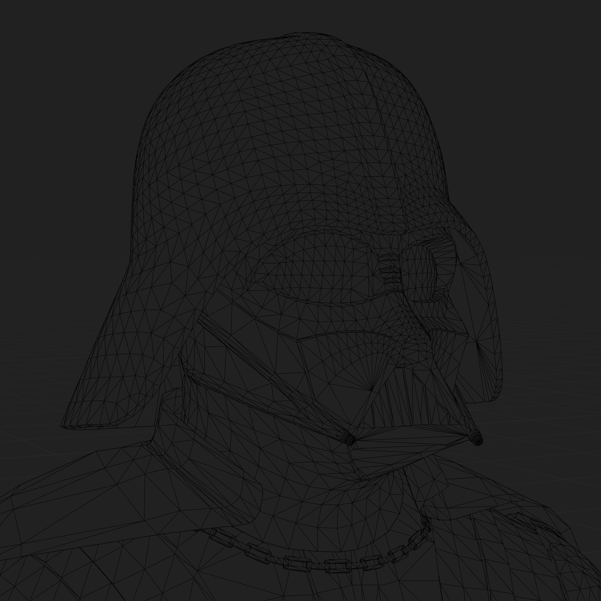 Darth Vader 3D Model Revenge of the Sith Rigged PBR Blender FBX Low-poly 3D model_16