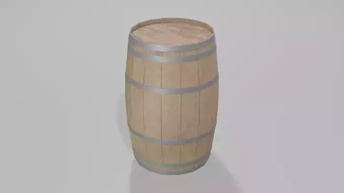 Light Toasted Lowpoly British Barrel