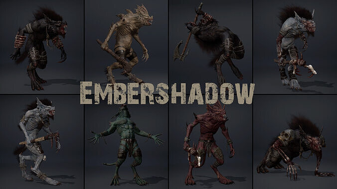 Embershadow Low-poly 3D model