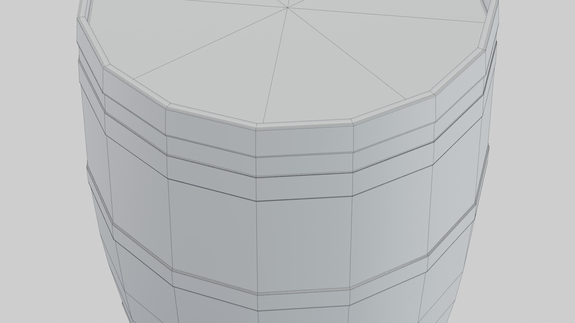 Medium Toasted Lowpoly British Barrel Low-poly 3D model_8