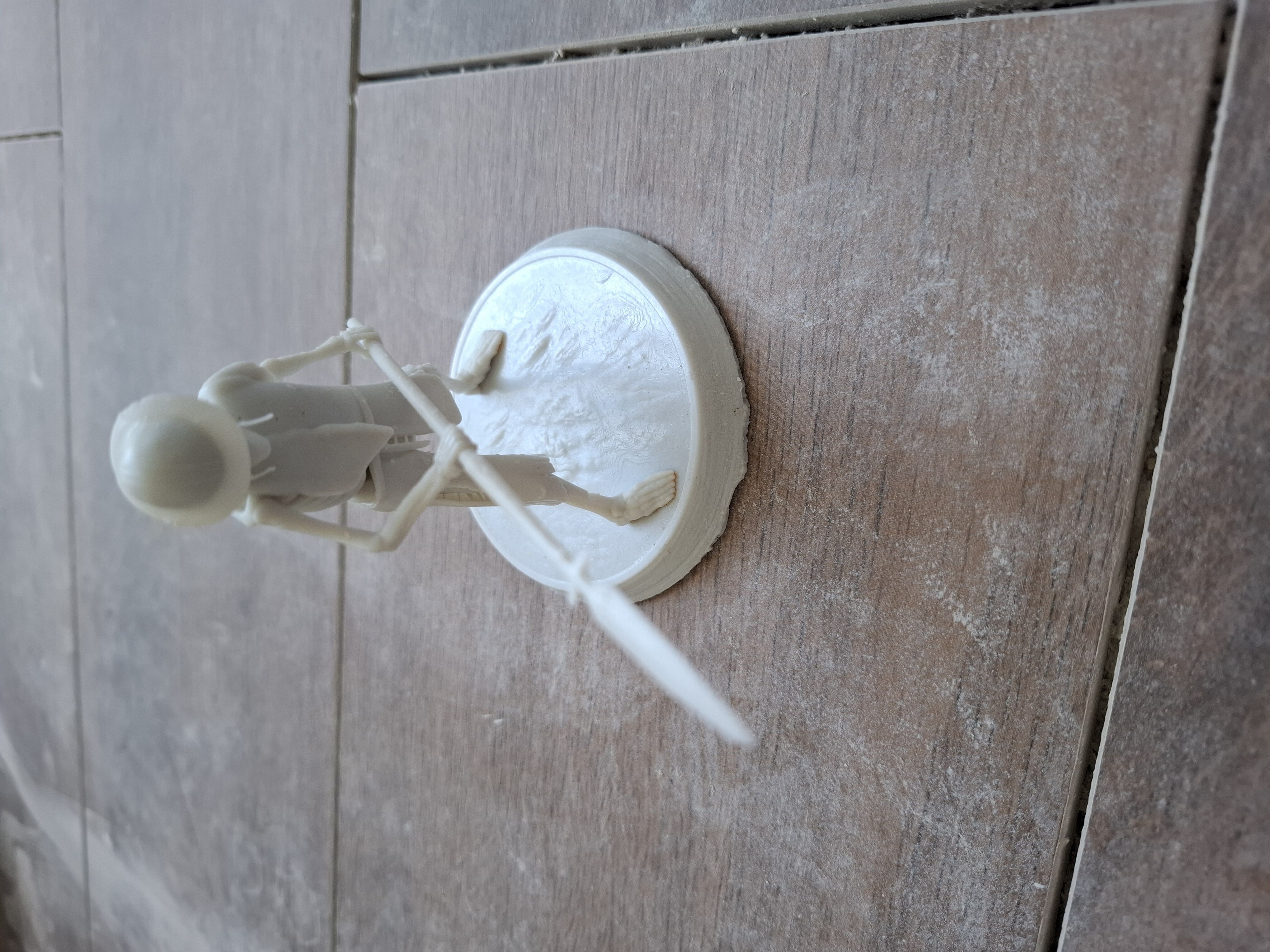 Skeleton Spearman Warrior 75mm 32mm 3D print model_5