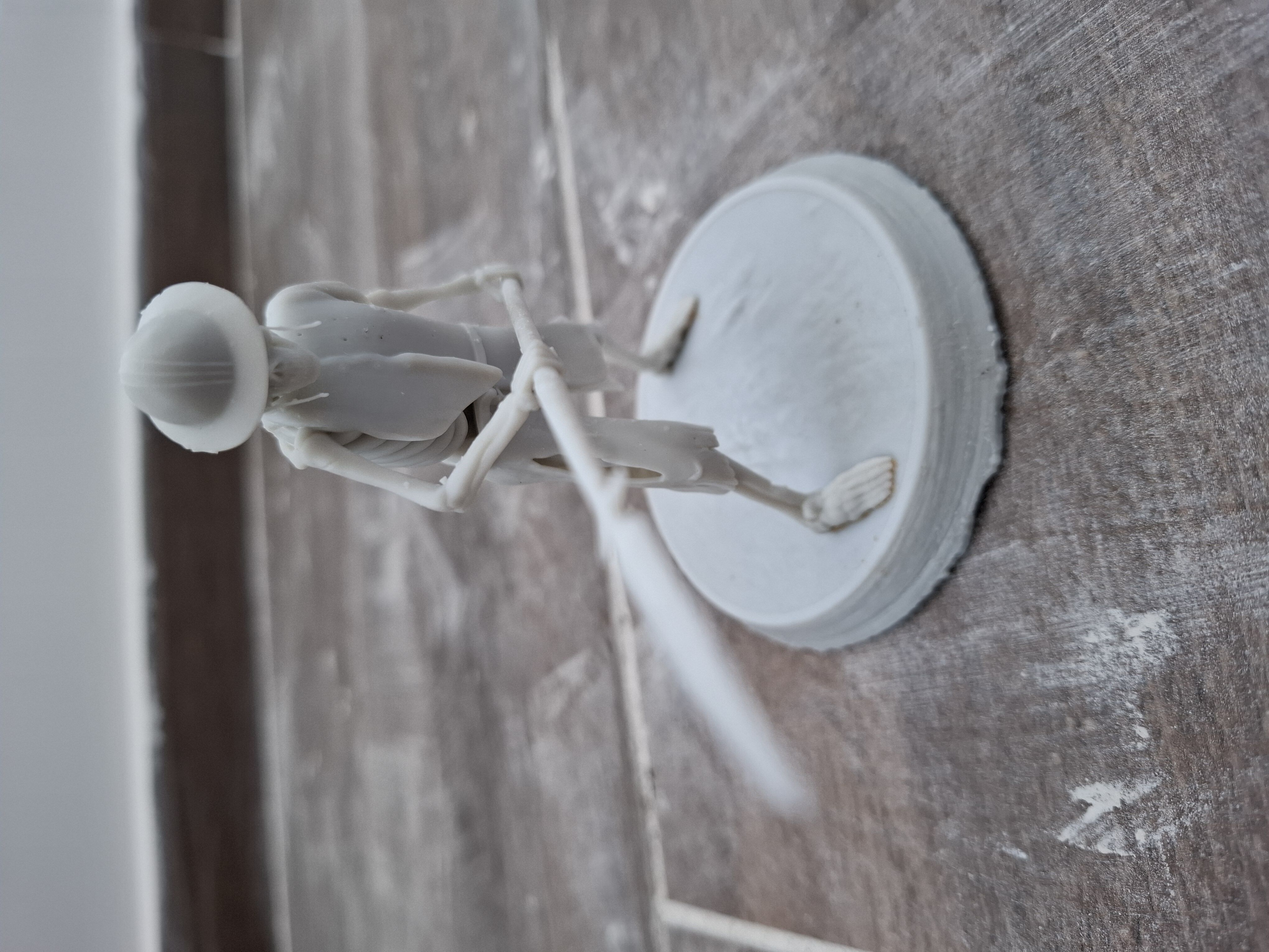 Skeleton Spearman Warrior 75mm 32mm 3D print model_11