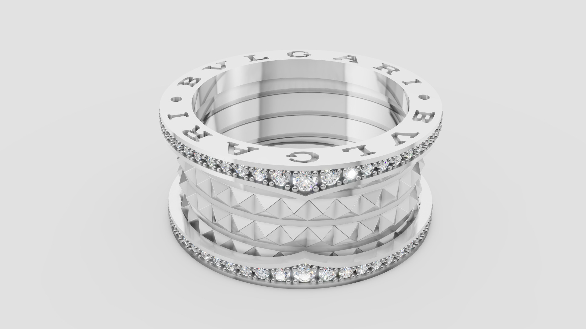 Bvlgari Ring 3D print model E 06 3D print model_24