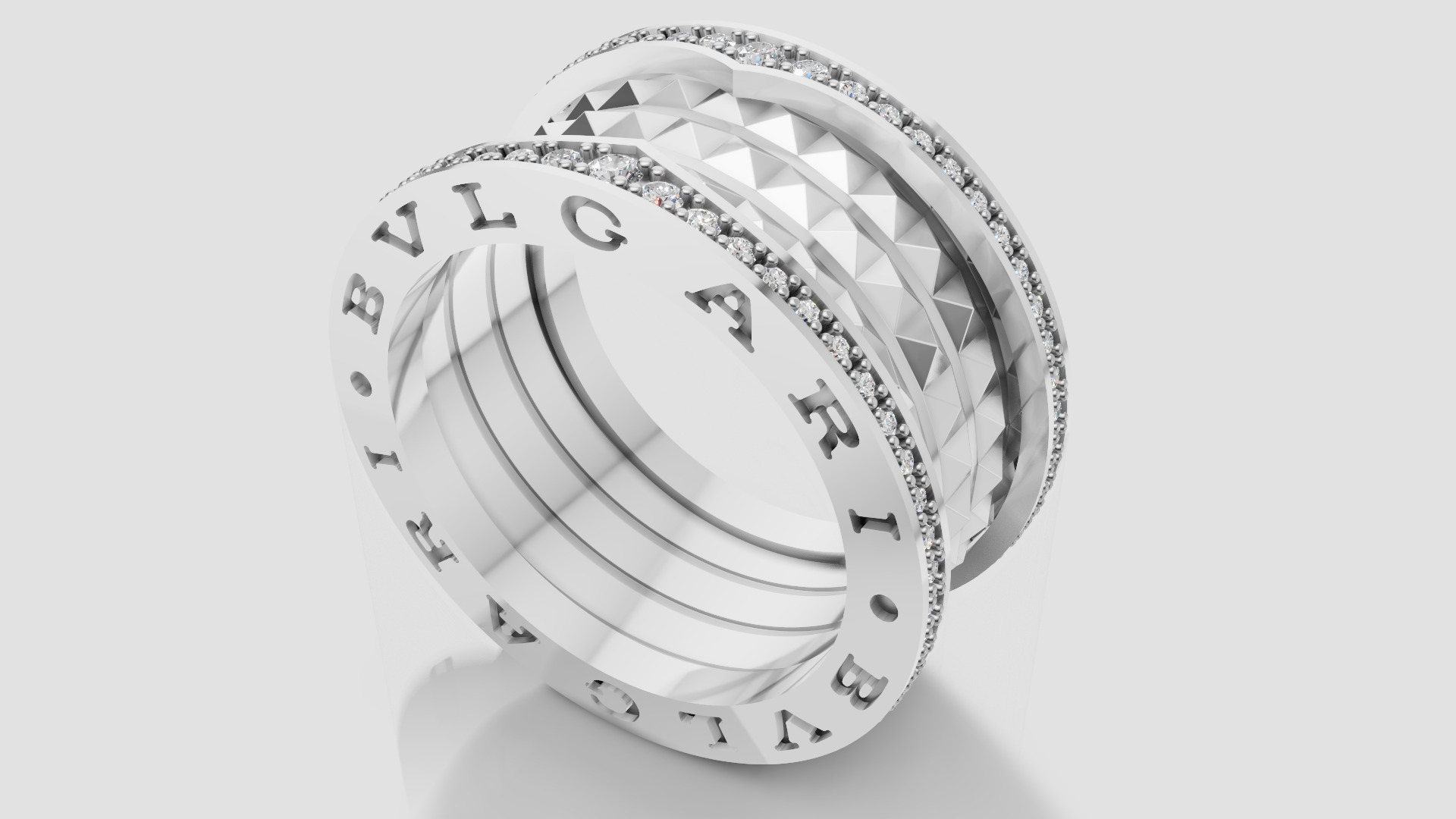 Bvlgari Ring 3D print model E 06 3D print model_19