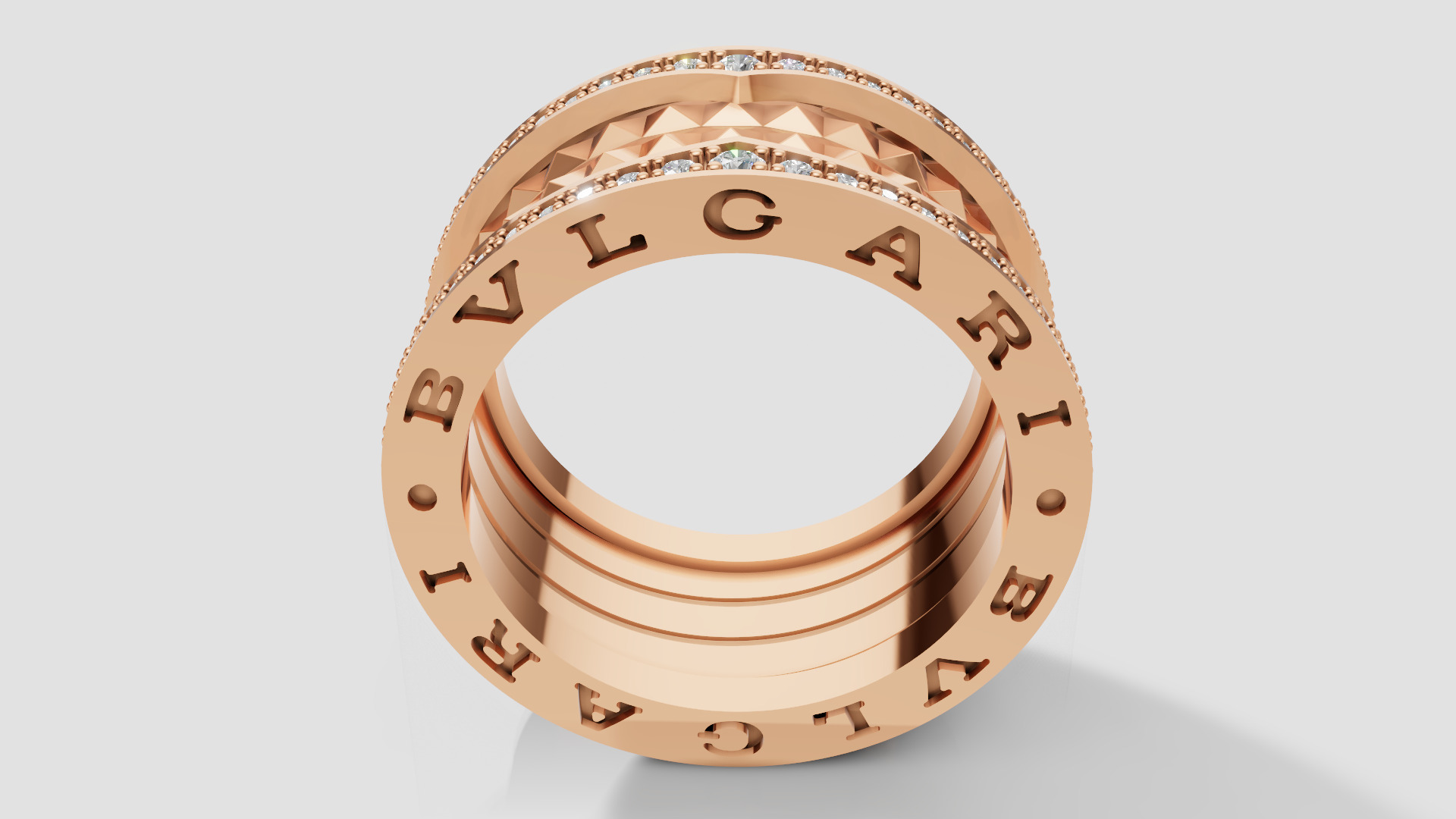 Bvlgari Ring 3D print model E 06 3D print model_28
