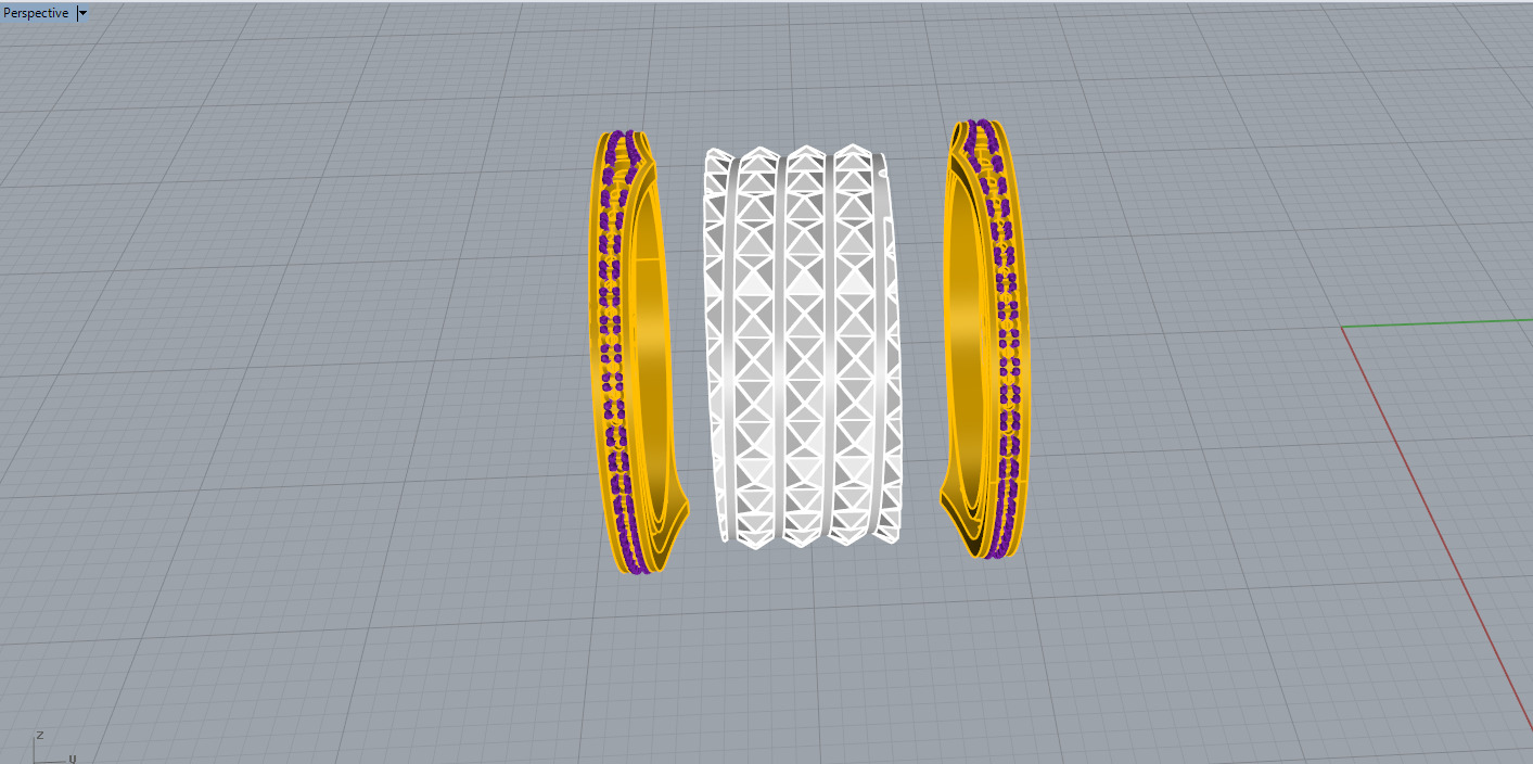 Bvlgari Ring 3D print model E 06 3D print model_40