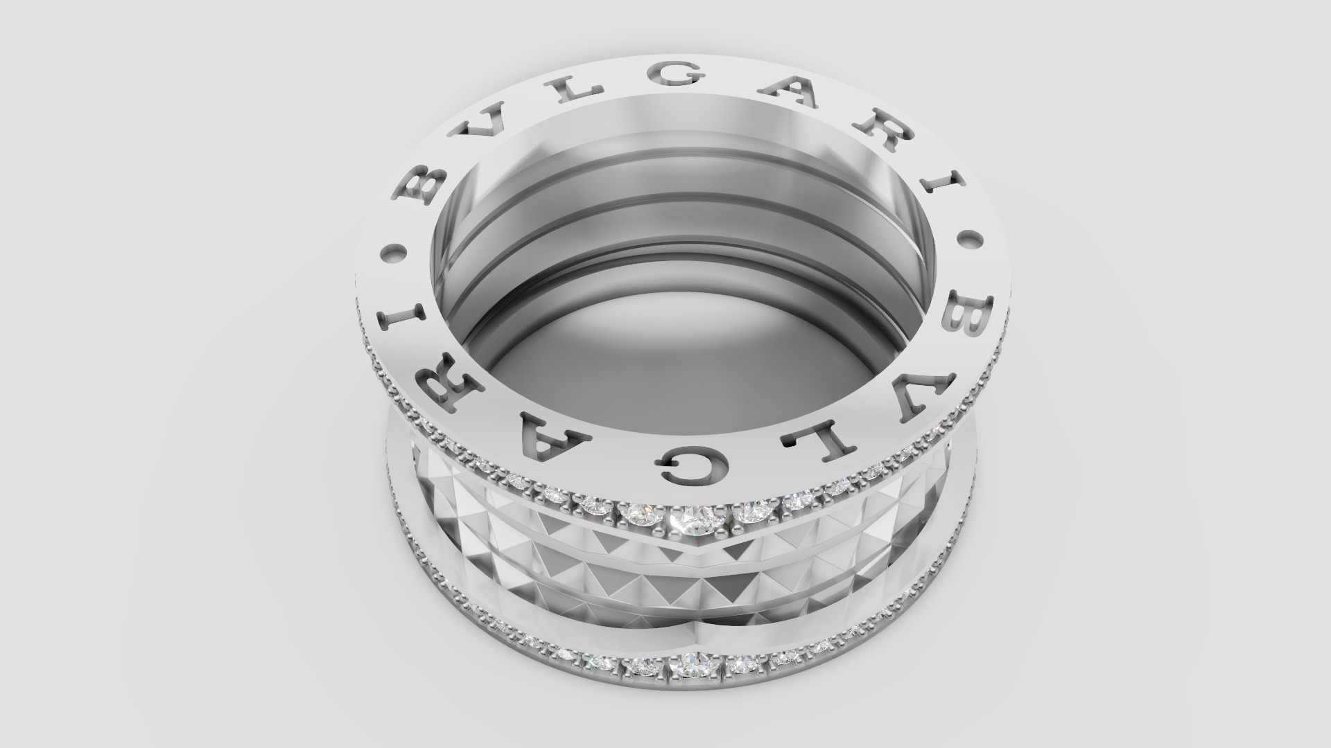 Bvlgari Ring 3D print model E 06 3D print model_25