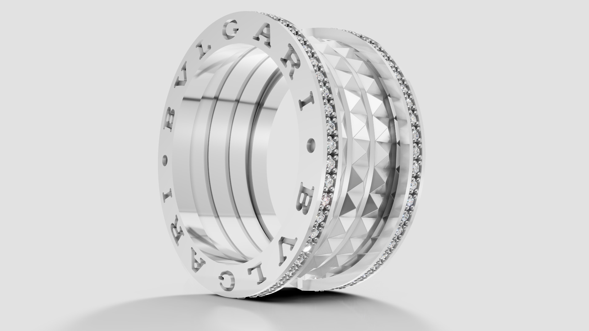 Bvlgari Ring 3D print model E 06 3D print model_22