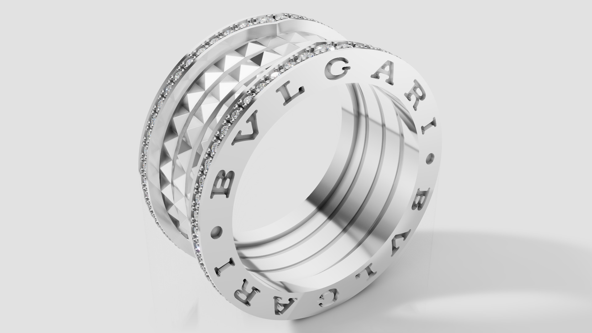 Bvlgari Ring 3D print model E 06 3D print model_18