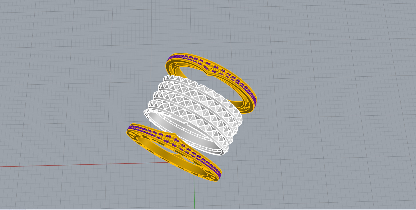 Bvlgari Ring 3D print model E 06 3D print model_39