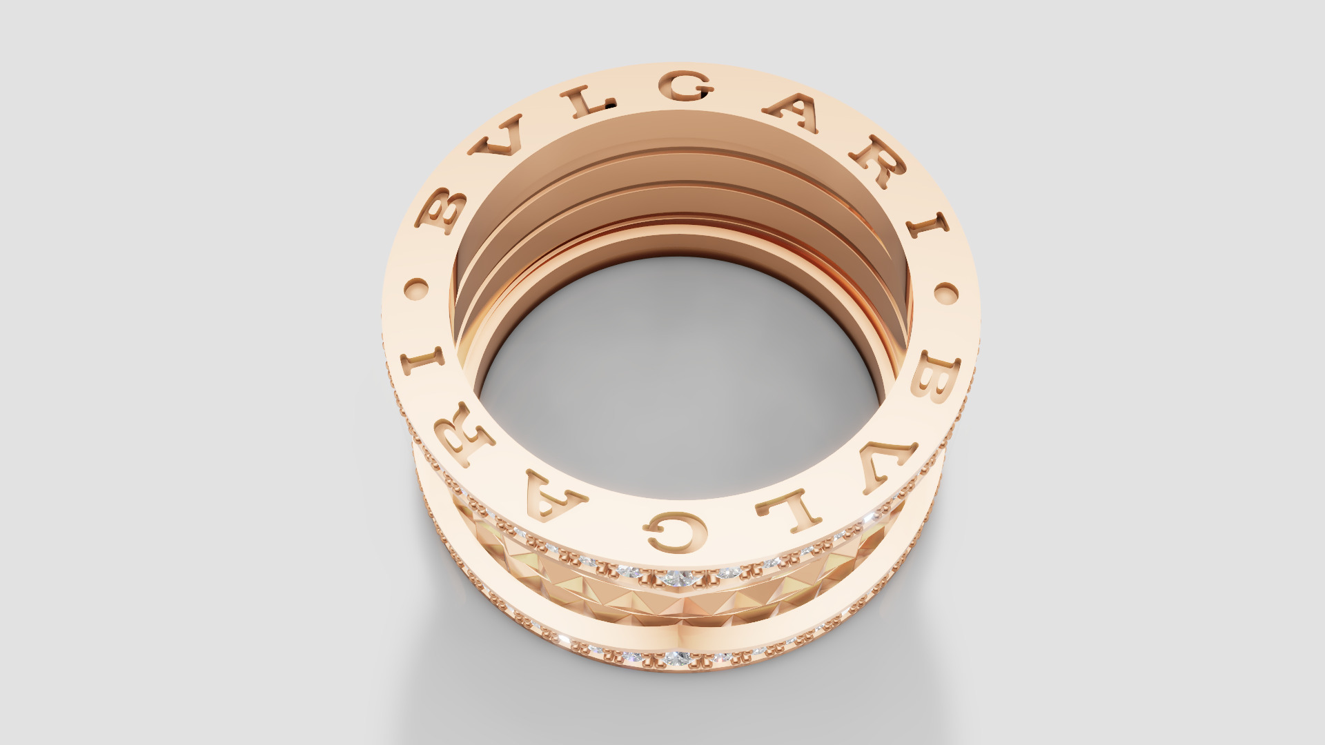 Bvlgari Ring 3D print model E 06 3D print model_35
