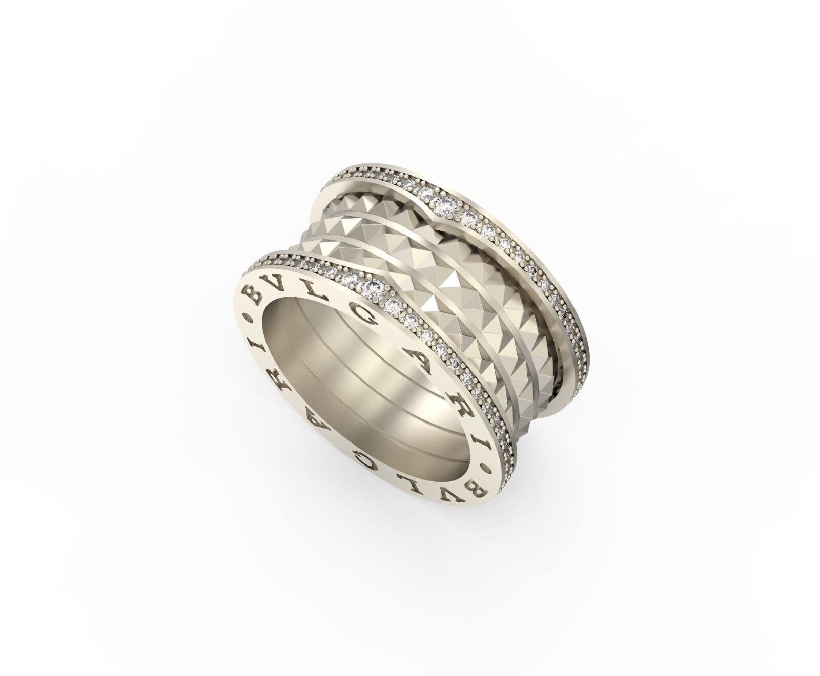 Bvlgari Ring 3D print model E 06 3D print model_3
