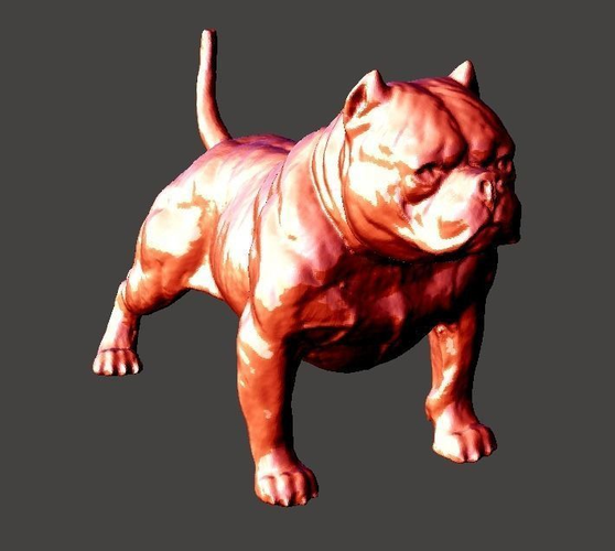 American Bully Dog 3D print model