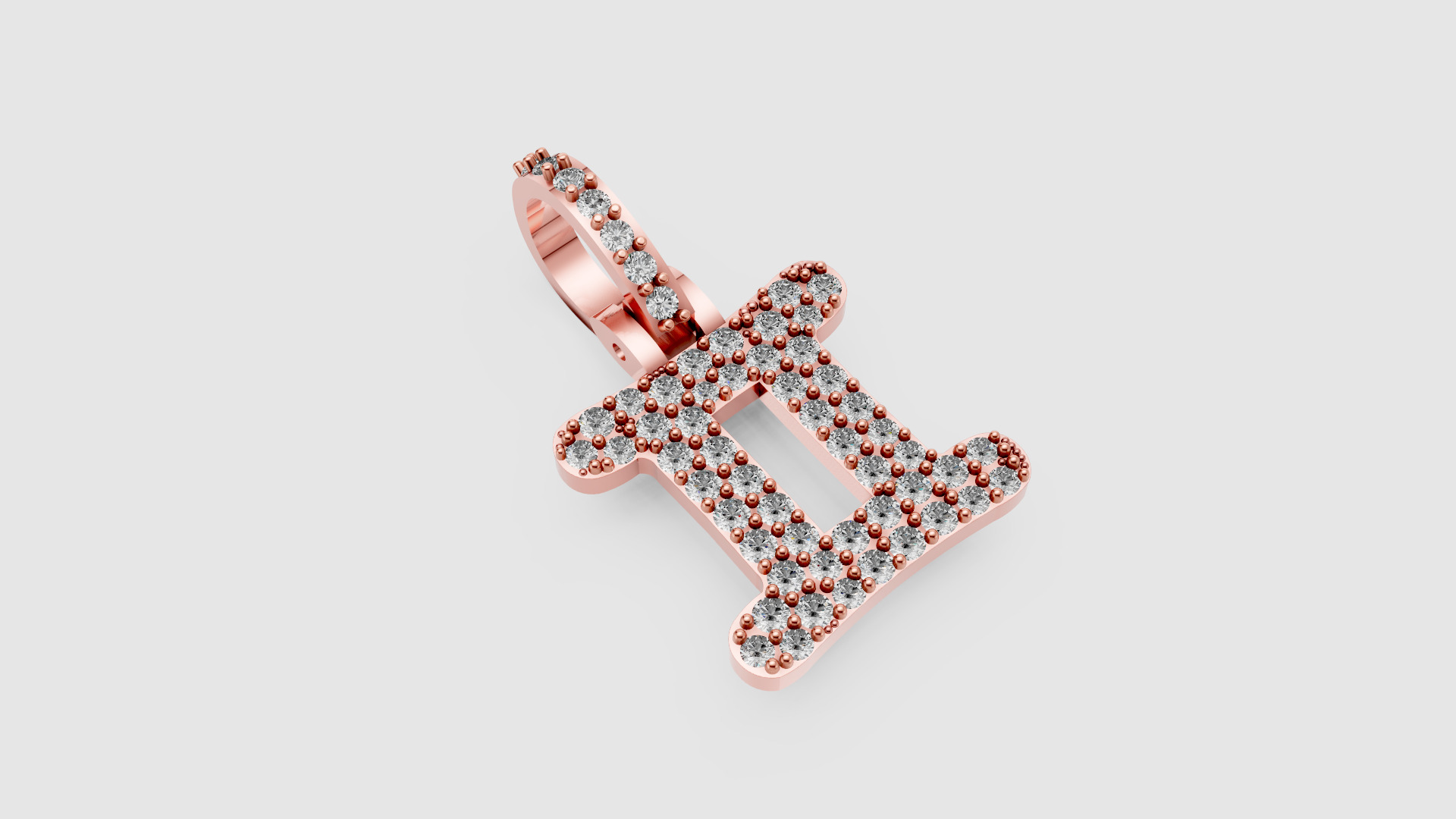 Gemini Pendant 3D print model_2