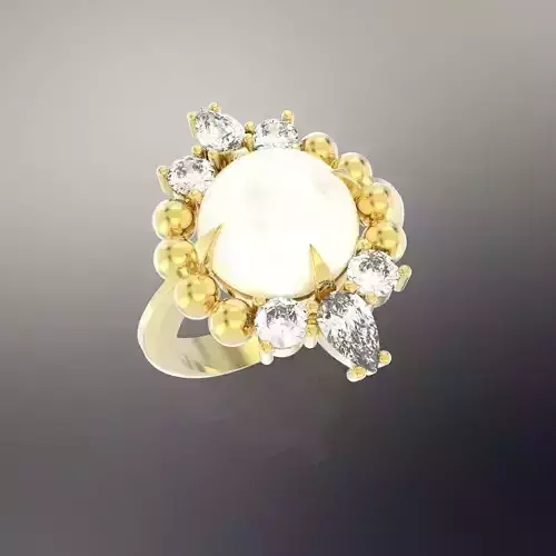 Ring Flowers 3D print model