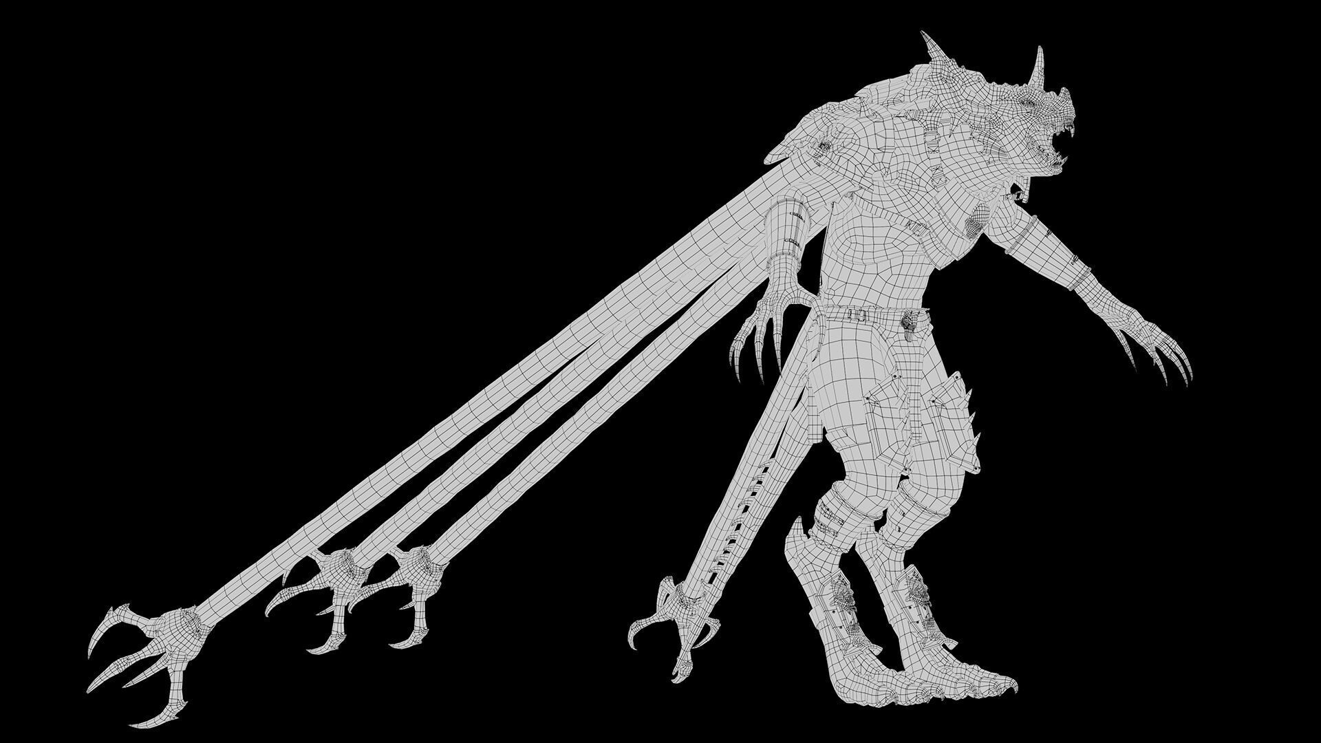 Ember Swordman Low-poly 3D model_57