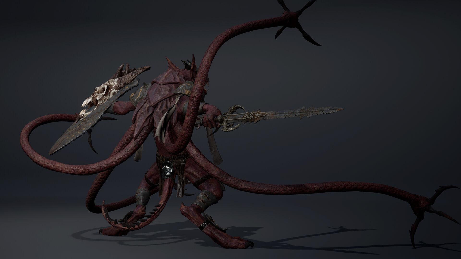 Ember Swordman Low-poly 3D model_41