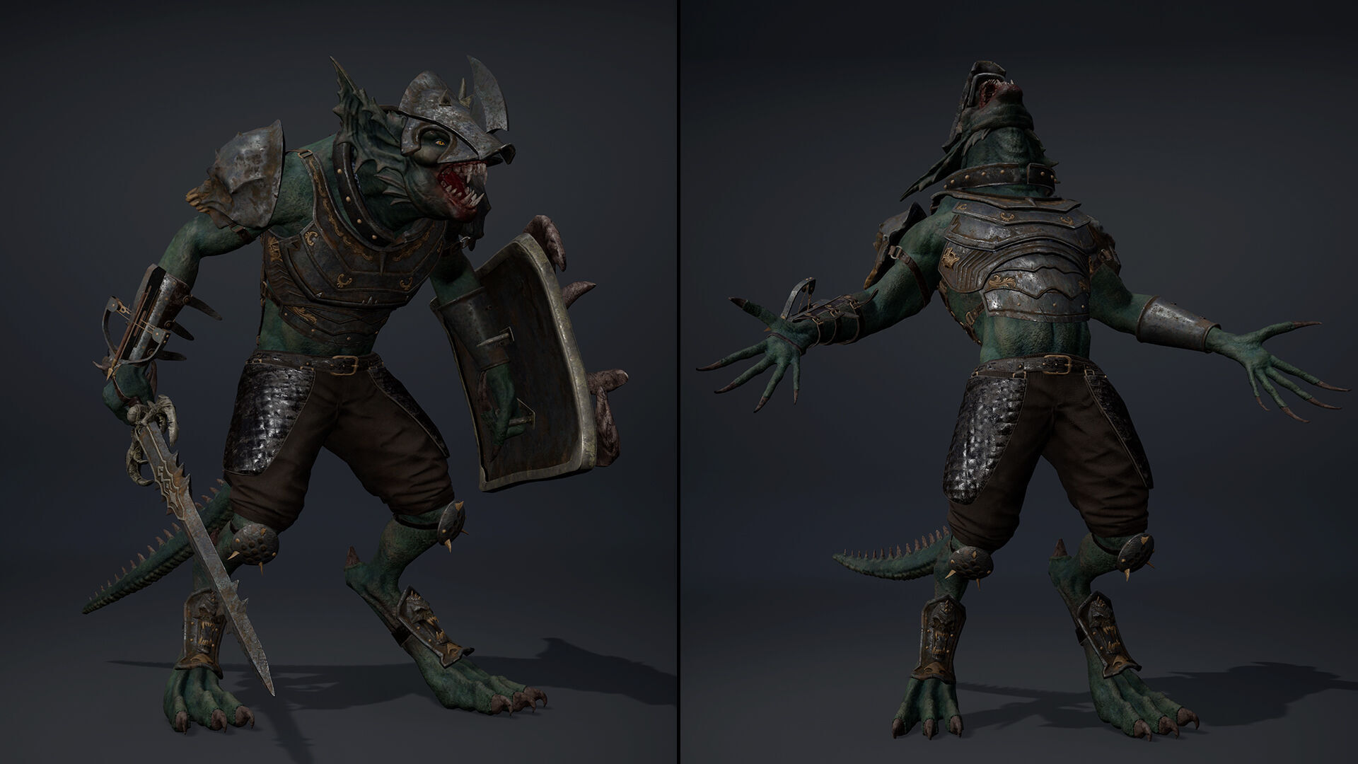 Ember Swordman Low-poly 3D model_19