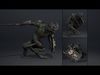 Ember Swordman Low-poly 3D model_3