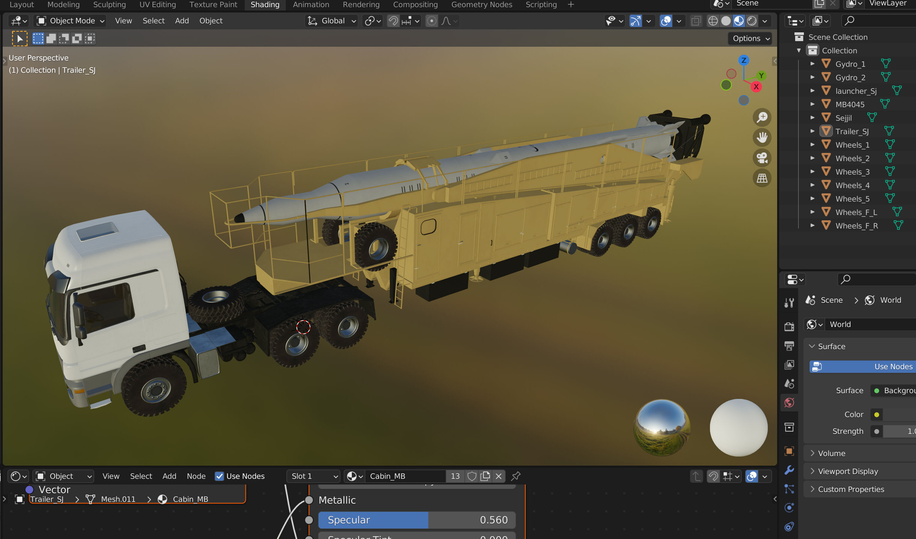 Sejjil iranian ballistic missile 3D model_21