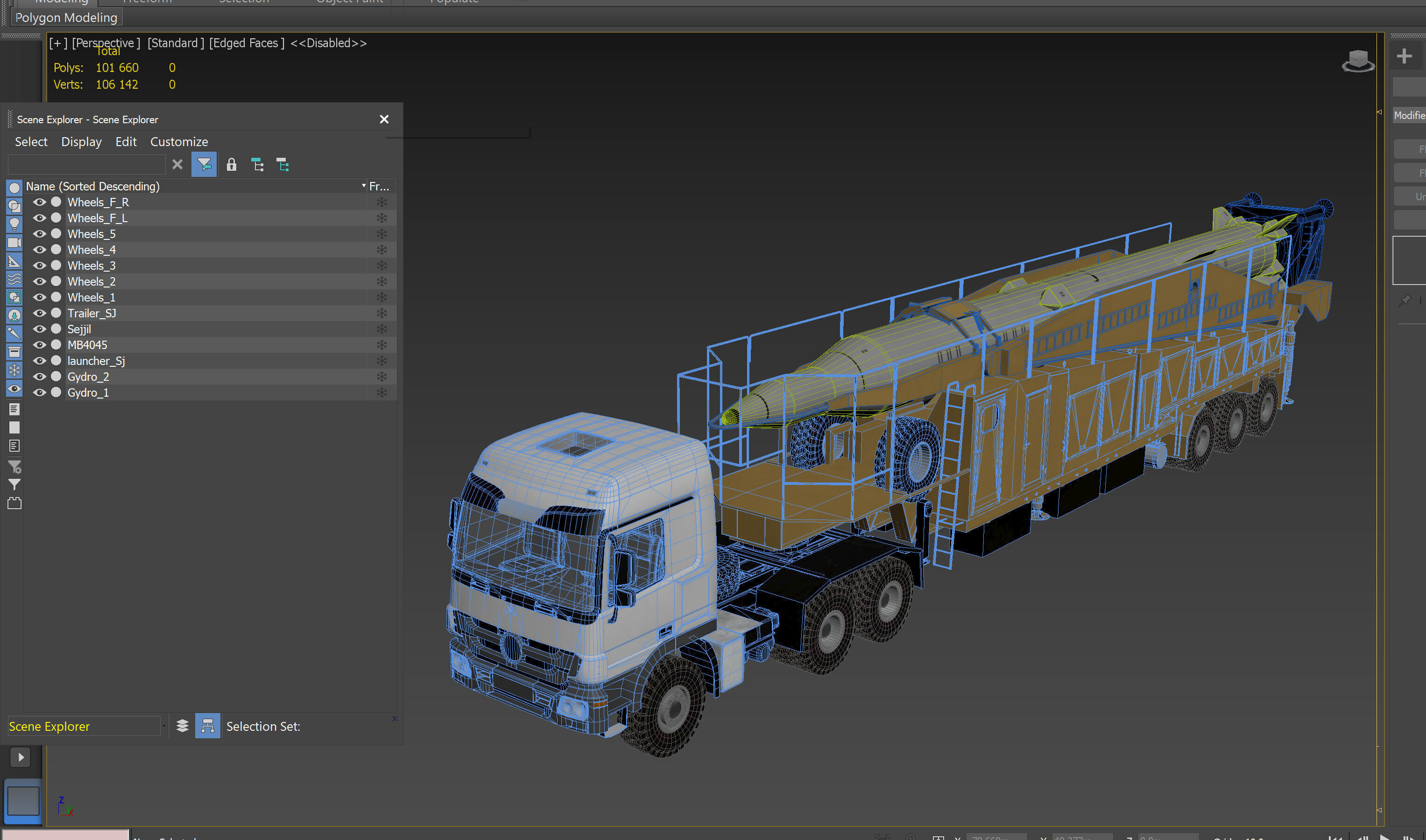 Sejjil iranian ballistic missile 3D model_22