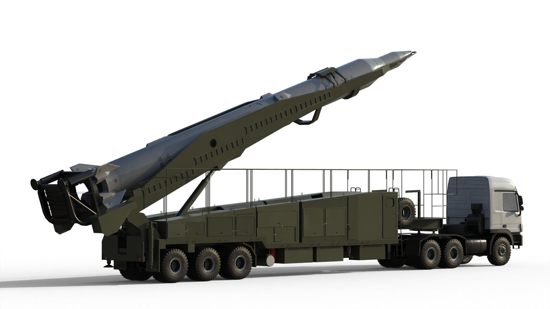 Sejjil iranian ballistic missile 3D model_10