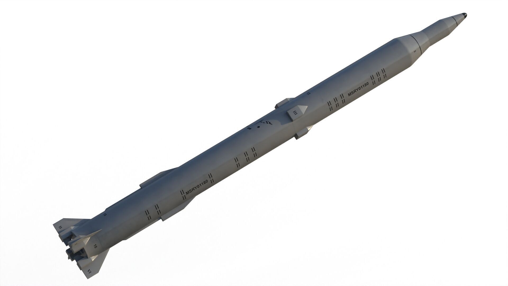 Sejjil iranian ballistic missile 3D model_11