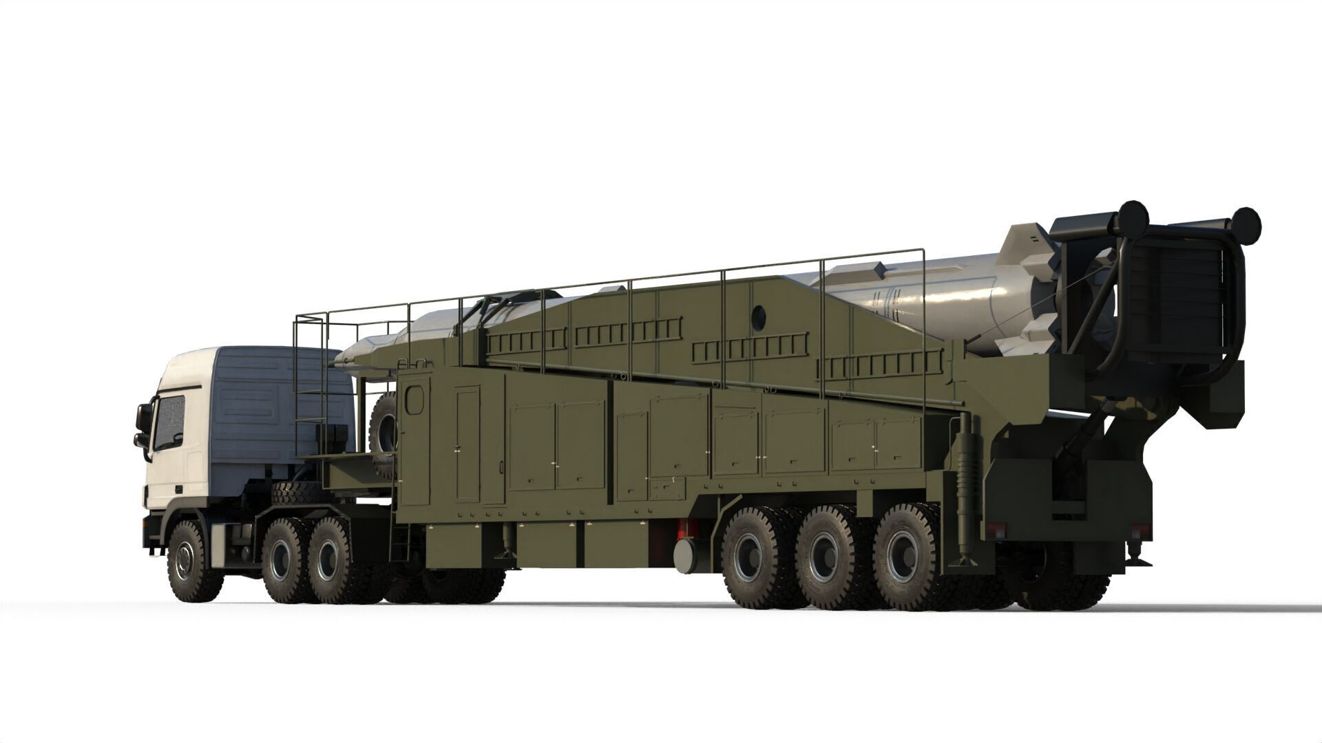 Sejjil iranian ballistic missile 3D model_7
